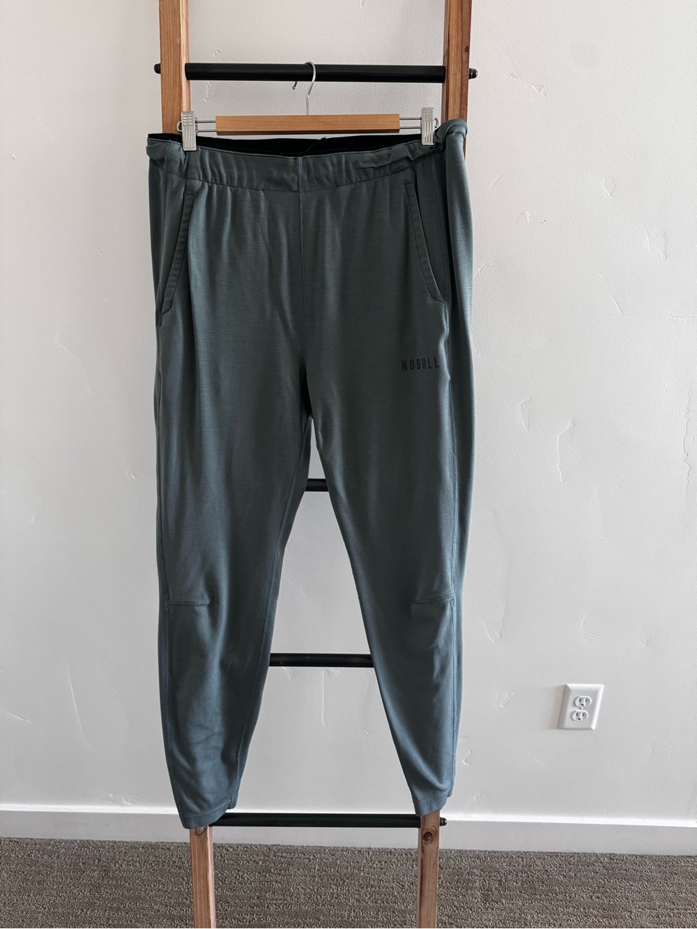 Nobull Merino Wool Joggers in Slate Green - L